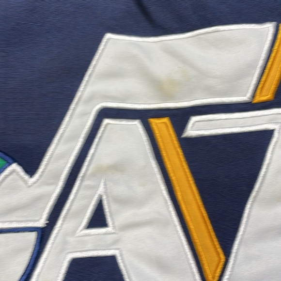 Vintage Carl Banks G111 NBA Utah Jazz Satin Reversible Jacket - Picture 6 of 6